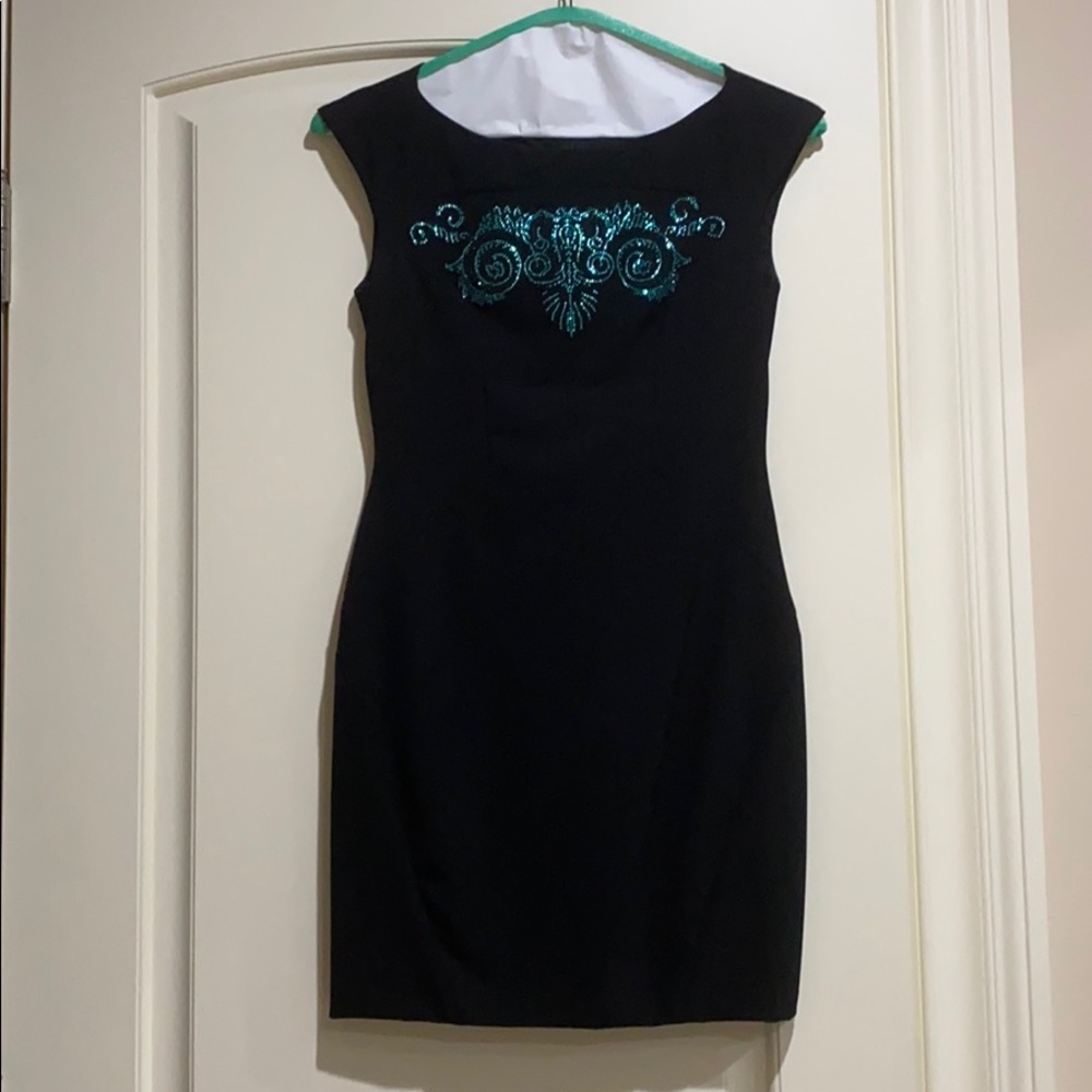 Versace black mini dress